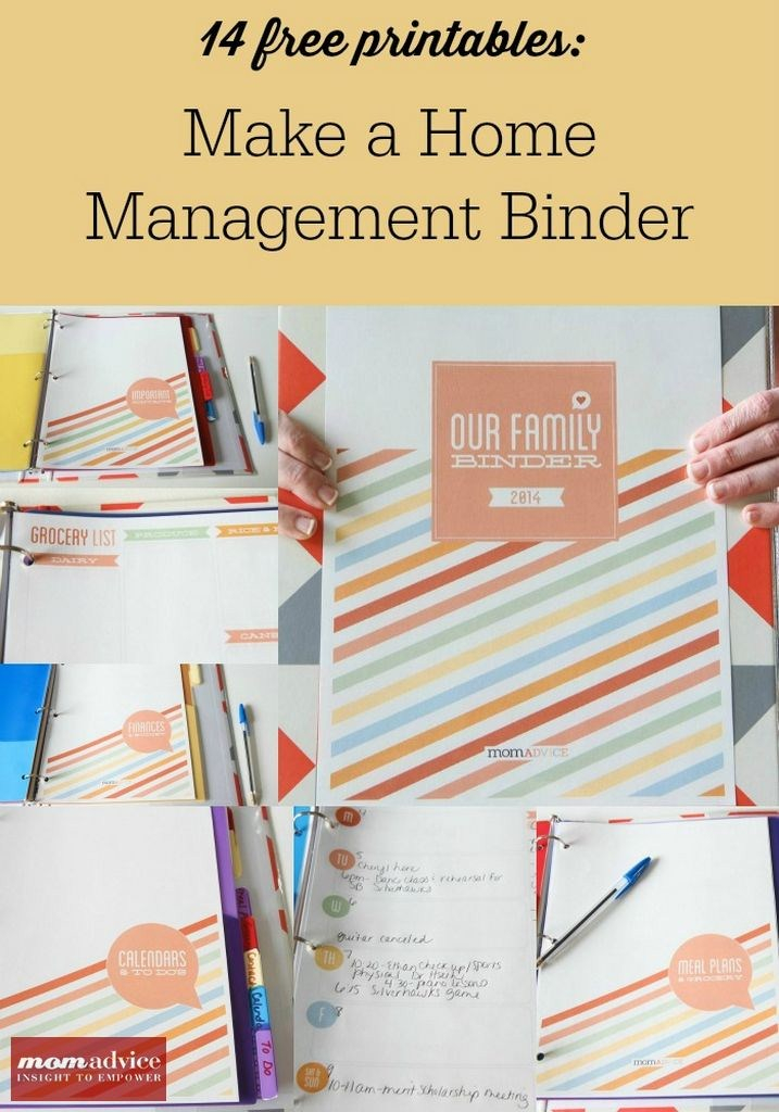 FREE Home Management Binder Printables Free Homeschool 