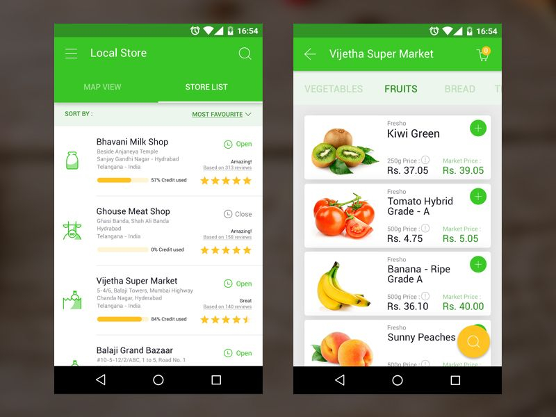 Grocery App Food App Groceries App Android App Design