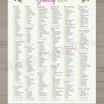 Master Grocery List Checkmark Printable Grocery Shopping