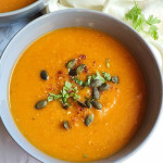 Moroccan Spiced Sweet Potato Chickpea Soup By
