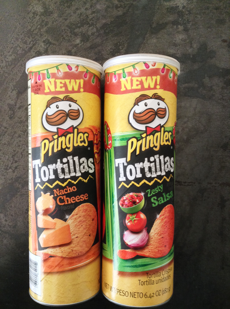New Pringles Tortillas Nacho Cheese And Zesty Salsa Review 