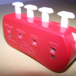 Red Handheld Grocery Counter Vintage Money Calculator Clicker