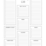 40 Printable Grocery List Templates Shopping List With Blank