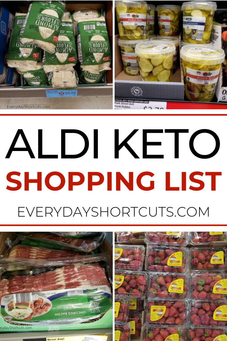 Aldi Keto Shopping List Free Printable Everyday Shortcuts Keto 