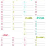 Meal Planning Template Grocery Shopping List Template Printable